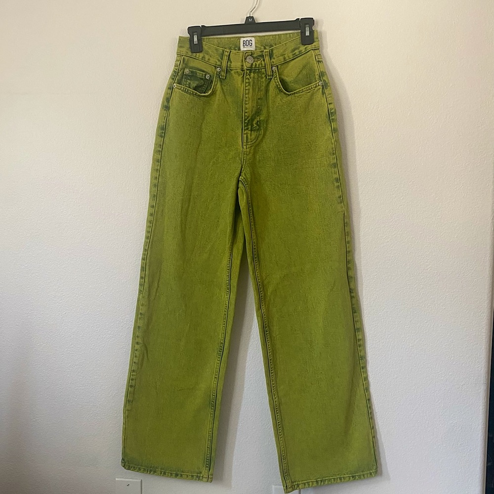Green BDG high-rise baggy jeans size 26